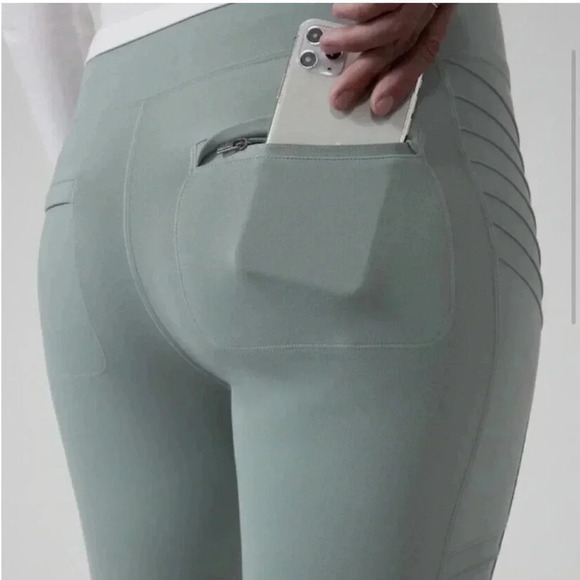 ATHLETA DELANCEY MOTO TIGHT LEGGINGS SIZE MP - Picture 6 of 10